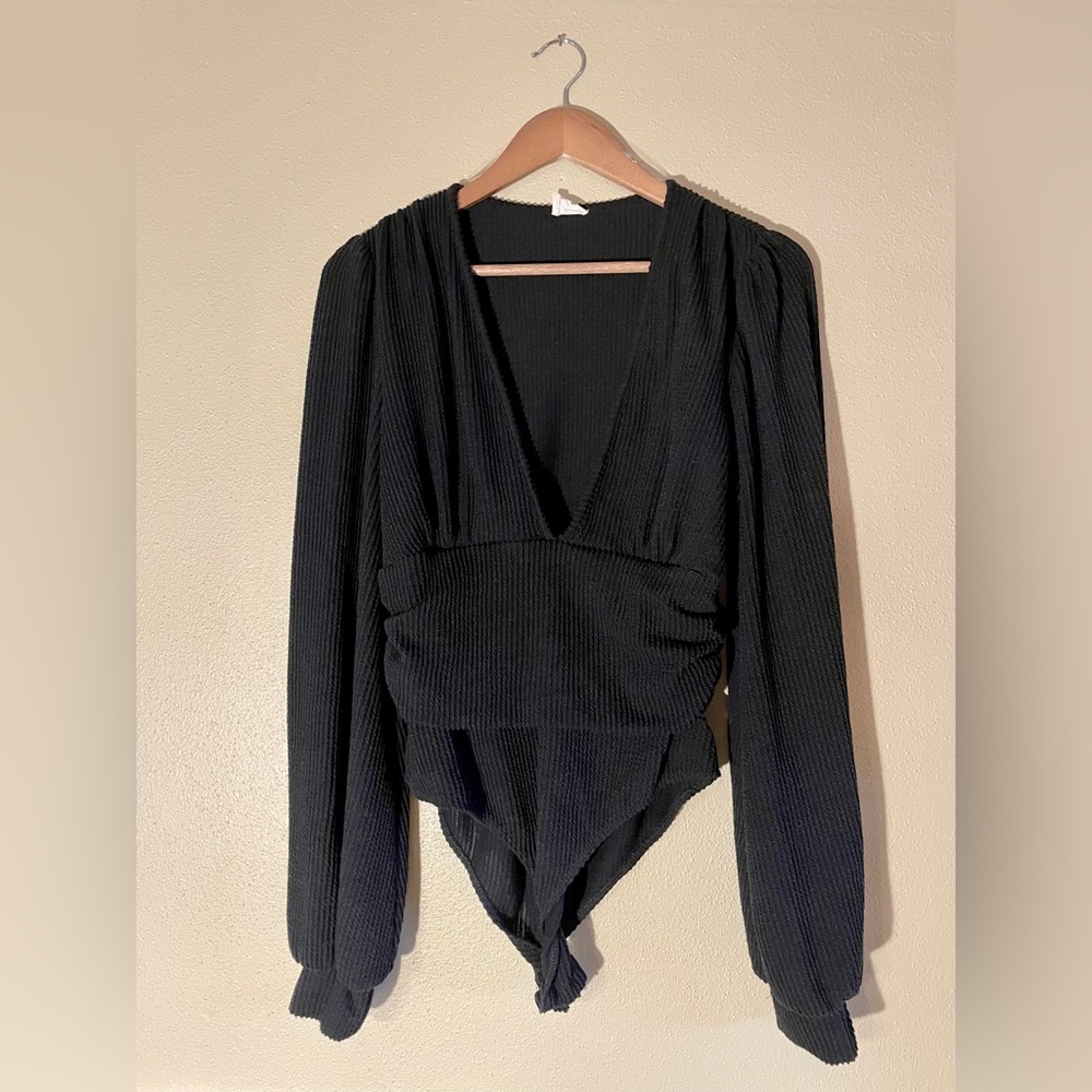 Black Sweater Body Suit